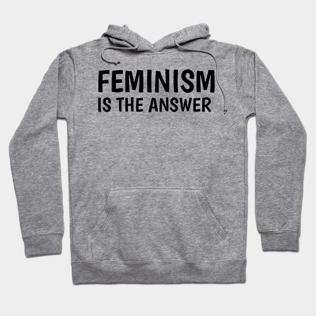 feminism is the answer (white) Hoodie by juinwonderland 41